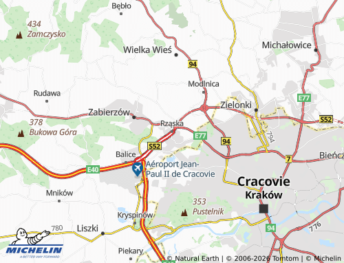 MICHELIN Rząska map - ViaMichelin