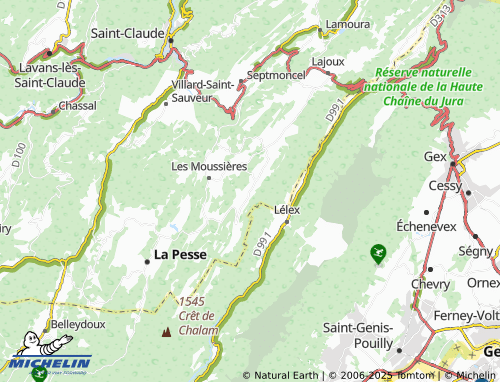 Carte MICHELIN Bellecombe - ViaMichelin