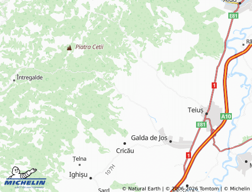 Mappa MICHELIN Galda De Sus - ViaMichelin