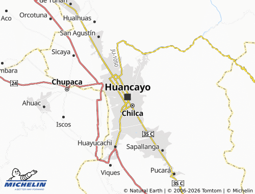 MICHELIN-Landkarte Huancayo - ViaMichelin