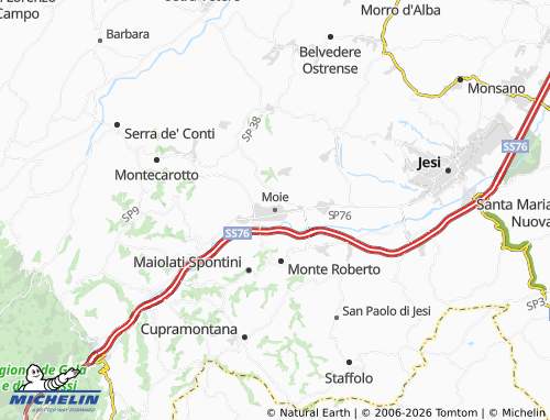 MICHELIN Moie map - ViaMichelin