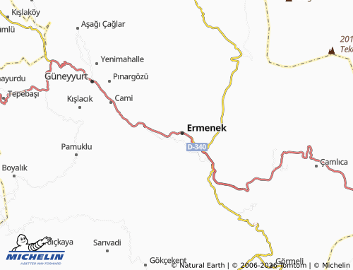 MICHELIN Taşbaşı map - ViaMichelin