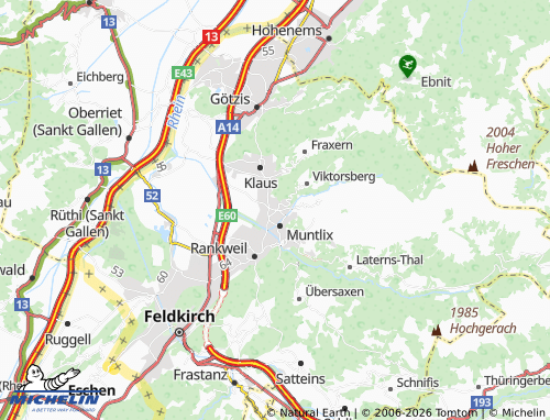 Mapa MICHELIN Röthis - ViaMichelin