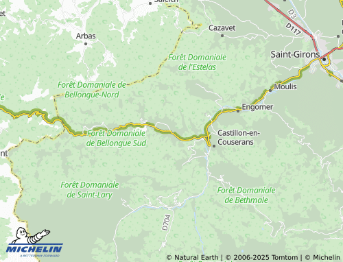 Carte MICHELIN Argein - ViaMichelin