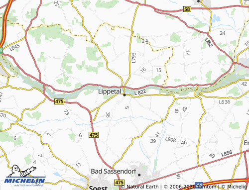 MICHELIN Lippetal map - ViaMichelin