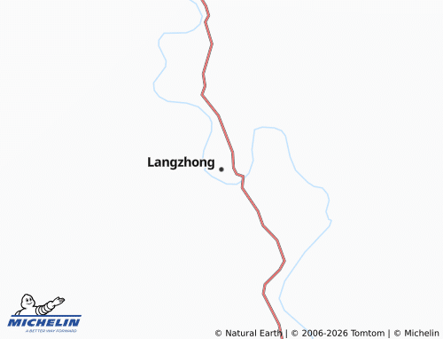 MICHELIN Langzhong map - ViaMichelin