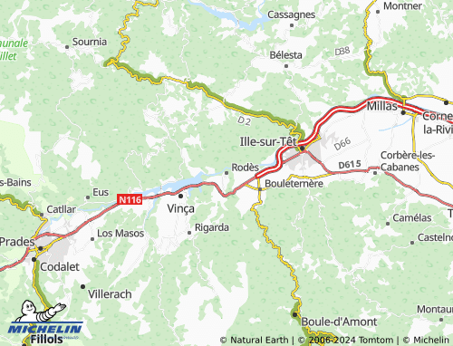 Carte MICHELIN Rodès - ViaMichelin