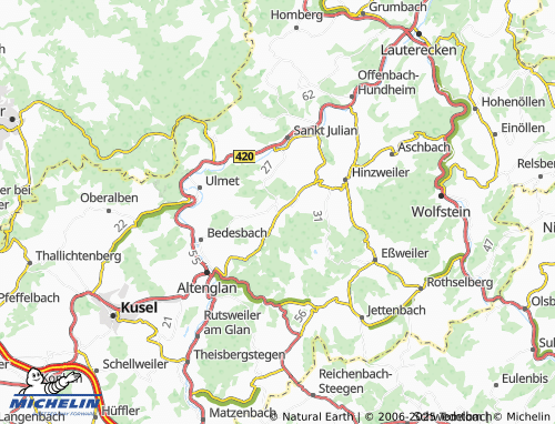 MICHELIN Welchweiler map - ViaMichelin