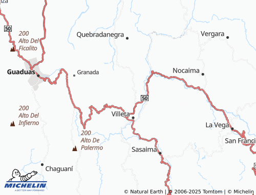 MICHELIN Salitre Blanco Bajo map - ViaMichelin