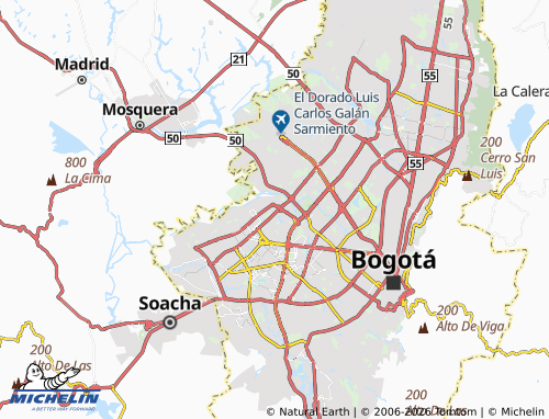Mapa MICHELIN Vereda El Tintal Urbano - ViaMichelin