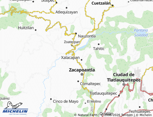 MICHELIN San Carlos map - ViaMichelin