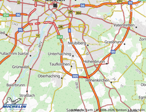 MICHELIN Unterhaching map - ViaMichelin