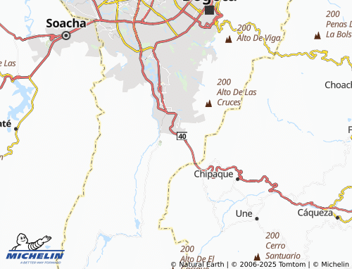 MICHELIN Brisas del Llano map - ViaMichelin