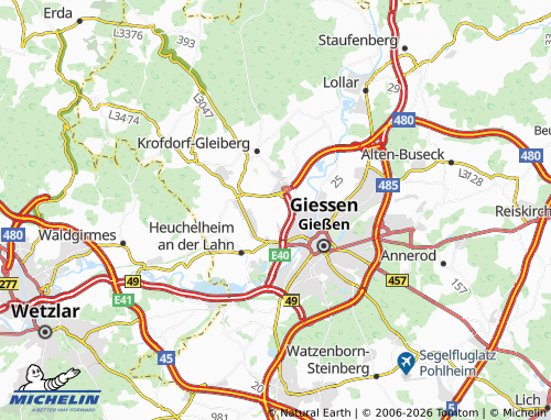 MICHELIN Oberer Hardthof map - ViaMichelin