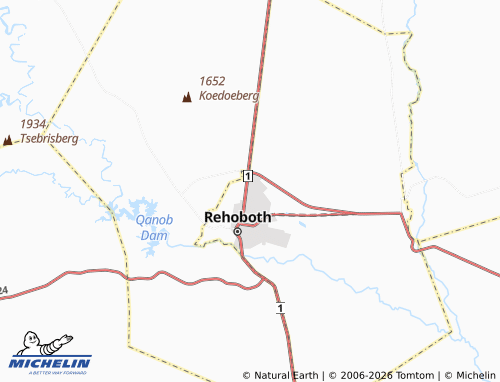Mapa MICHELIN Rehoboth Block G - ViaMichelin