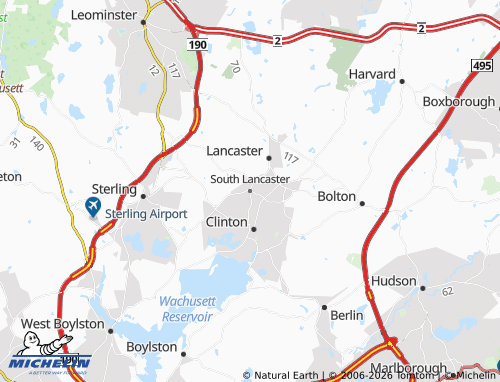 Carte MICHELIN South Lancaster - ViaMichelin