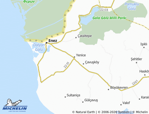 Mappa MICHELIN Yenice - ViaMichelin