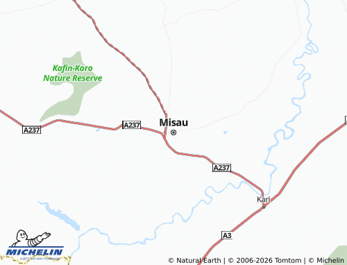 MICHELIN Misau map - ViaMichelin