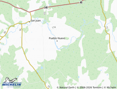 MICHELIN Tepehuaje, Pueblo Nuevo Concepción map - ViaMichelin