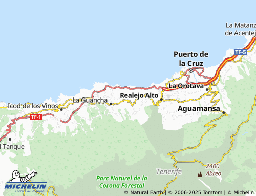 MICHELIN La Vera map - ViaMichelin