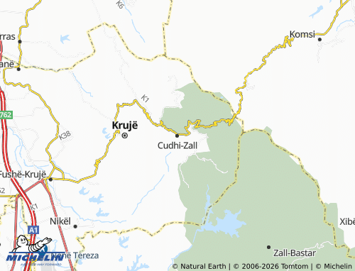 Mappa MICHELIN Cudhi-Zall - ViaMichelin