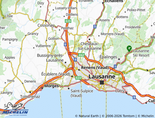 Mappa MICHELIN Crissier - ViaMichelin