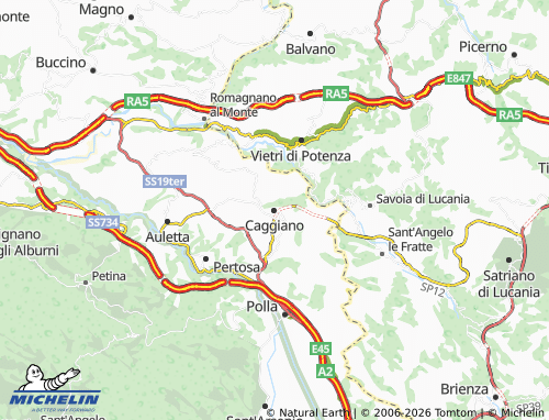 Mapa MICHELIN Caggiano - ViaMichelin