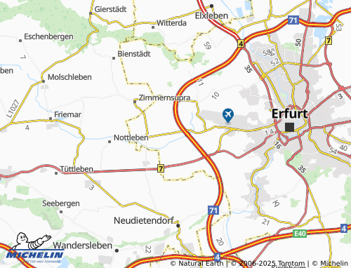 MICHELIN-Landkarte Gottstedt - ViaMichelin