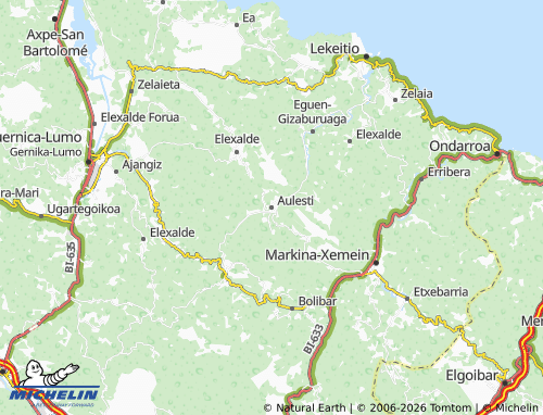 Kaart MICHELIN Aulesti - ViaMichelin
