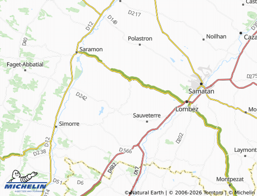 MICHELIN Gaujac map - ViaMichelin