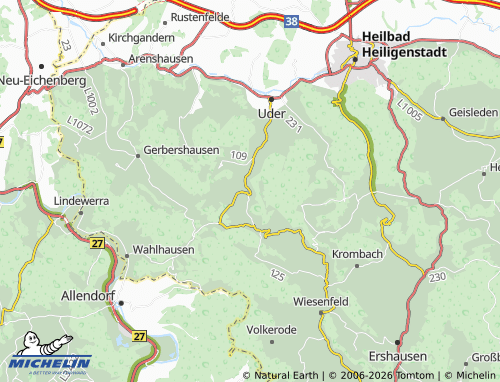 Mappa MICHELIN Wüstheuterode - ViaMichelin