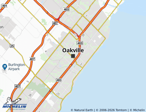 Mappa MICHELIN Oakville - ViaMichelin