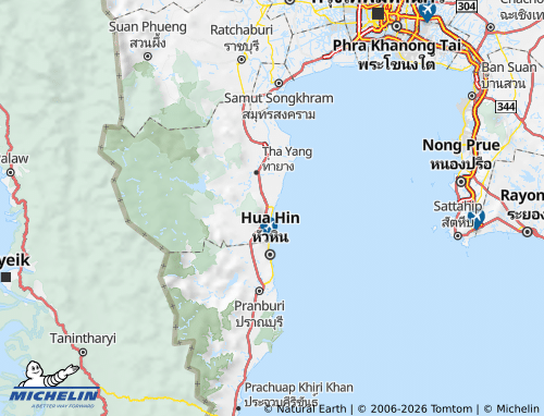 Mapa MICHELIN Amphoe Cha-am - ViaMichelin