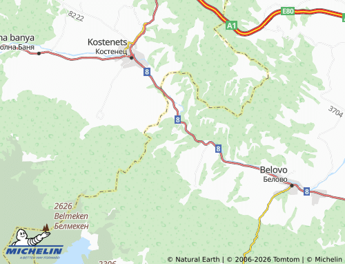 Mapa MICHELIN Gabrovitsa - ViaMichelin