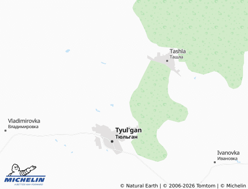 MICHELIN-Landkarte Tekhposelok - ViaMichelin