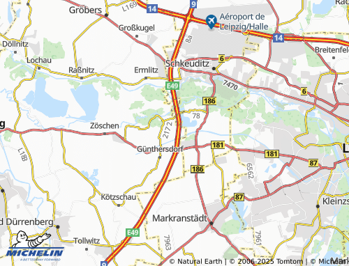 MICHELIN Möritzsch map - ViaMichelin