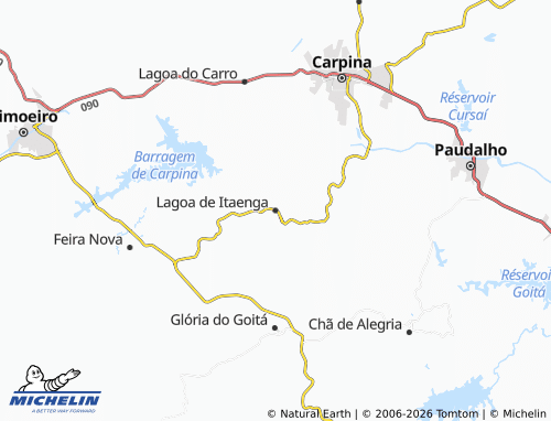 MICHELIN-Landkarte Lagoa de Itaenga - ViaMichelin