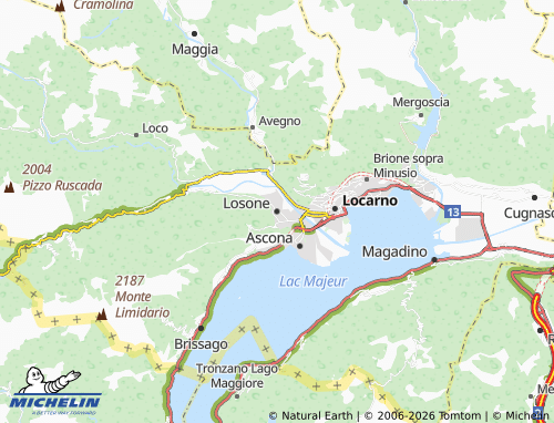Mappa MICHELIN Losone - ViaMichelin