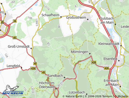 MICHELIN Dorndiel map - ViaMichelin