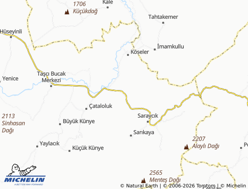 MICHELIN Dereşimli map - ViaMichelin