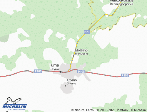 MICHELIN Mol'kino map - ViaMichelin
