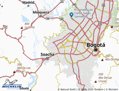 MICHELIN El Carmelo map - ViaMichelin