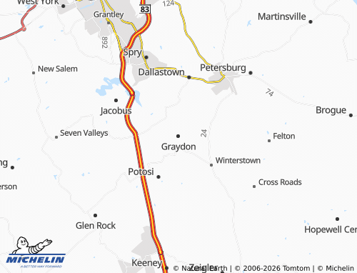 Carte MICHELIN Graydon - ViaMichelin