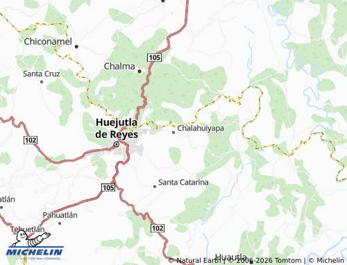 MICHELIN Chalahuiyapa map - ViaMichelin