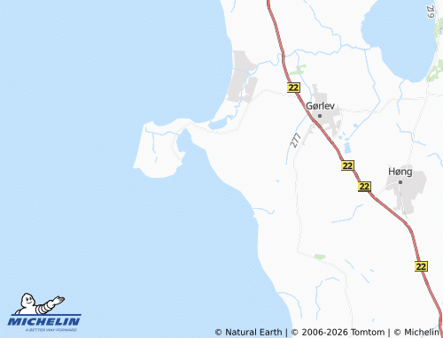 MICHELIN Dalby Strand map - ViaMichelin