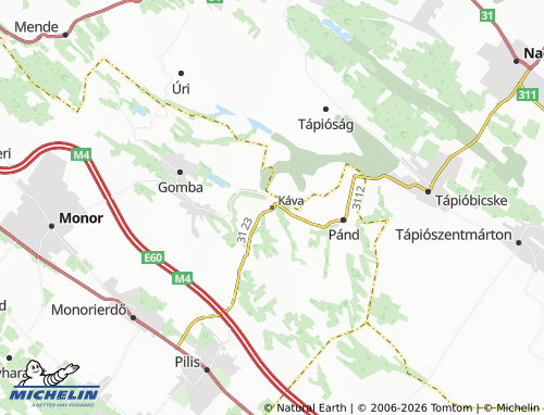 Mapa MICHELIN Káva - ViaMichelin