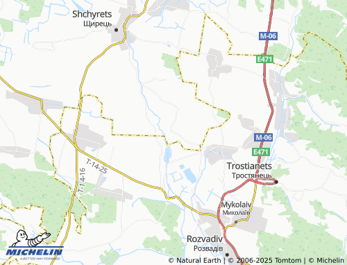 MICHELIN Cherkasy map - ViaMichelin