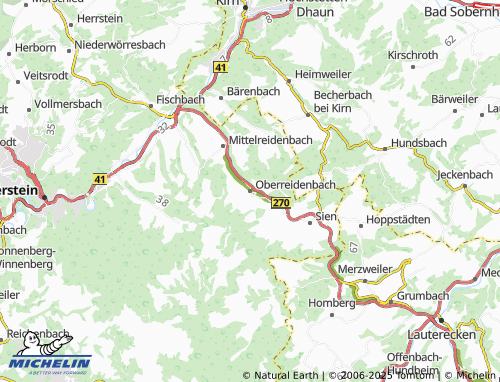 MICHELIN Oberreidenbach map - ViaMichelin