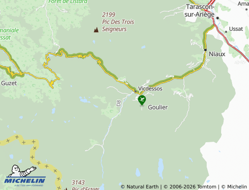 MICHELIN Auzat map - ViaMichelin
