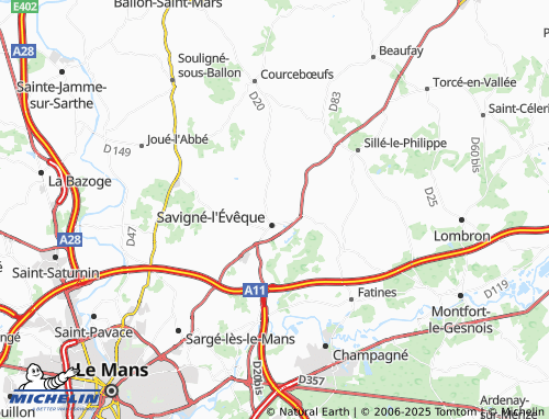MICHELIN-Landkarte Les Malardières - ViaMichelin